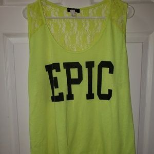 2x lace back Epic tank